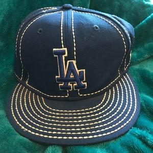 Blue LA Dodgers Fitted - Blue/ White - Sz 7-3/8
